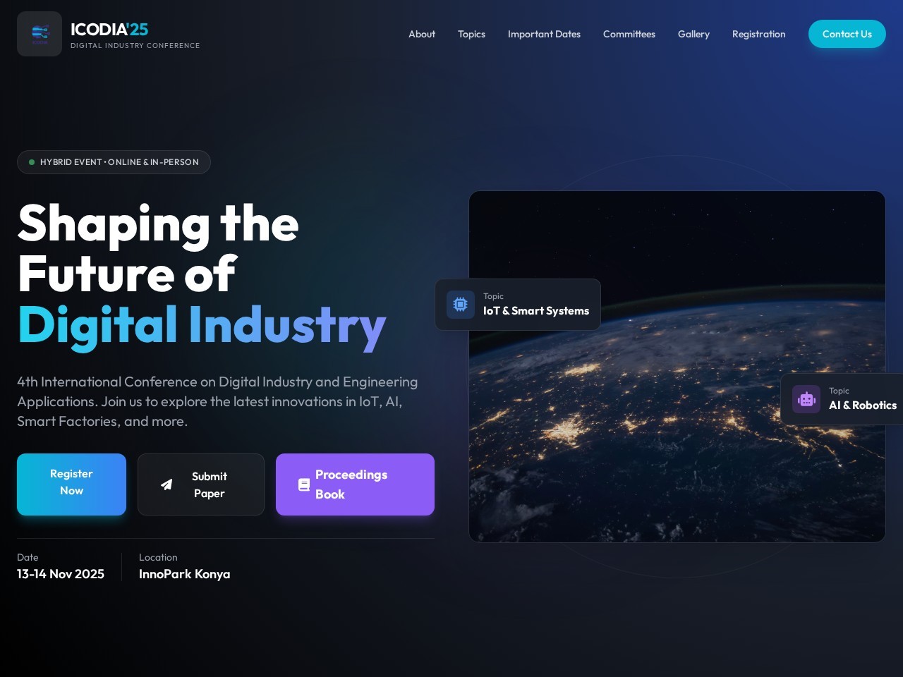 ICODIA'25 - International Conference on Digital Industry